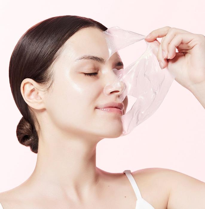 The Face Shop Рисовая и Коллагеновая Glow PDRN Обертывающая Маска 70мл – Осветляющая и Укрепляющая Тканевая Маска