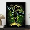 Full Round Diamond Painting The Glowing Elf In The Dark Night Art Rhinestone Picture Mosaic DIY 5D Cross Stitch Embroidery Home Decoration