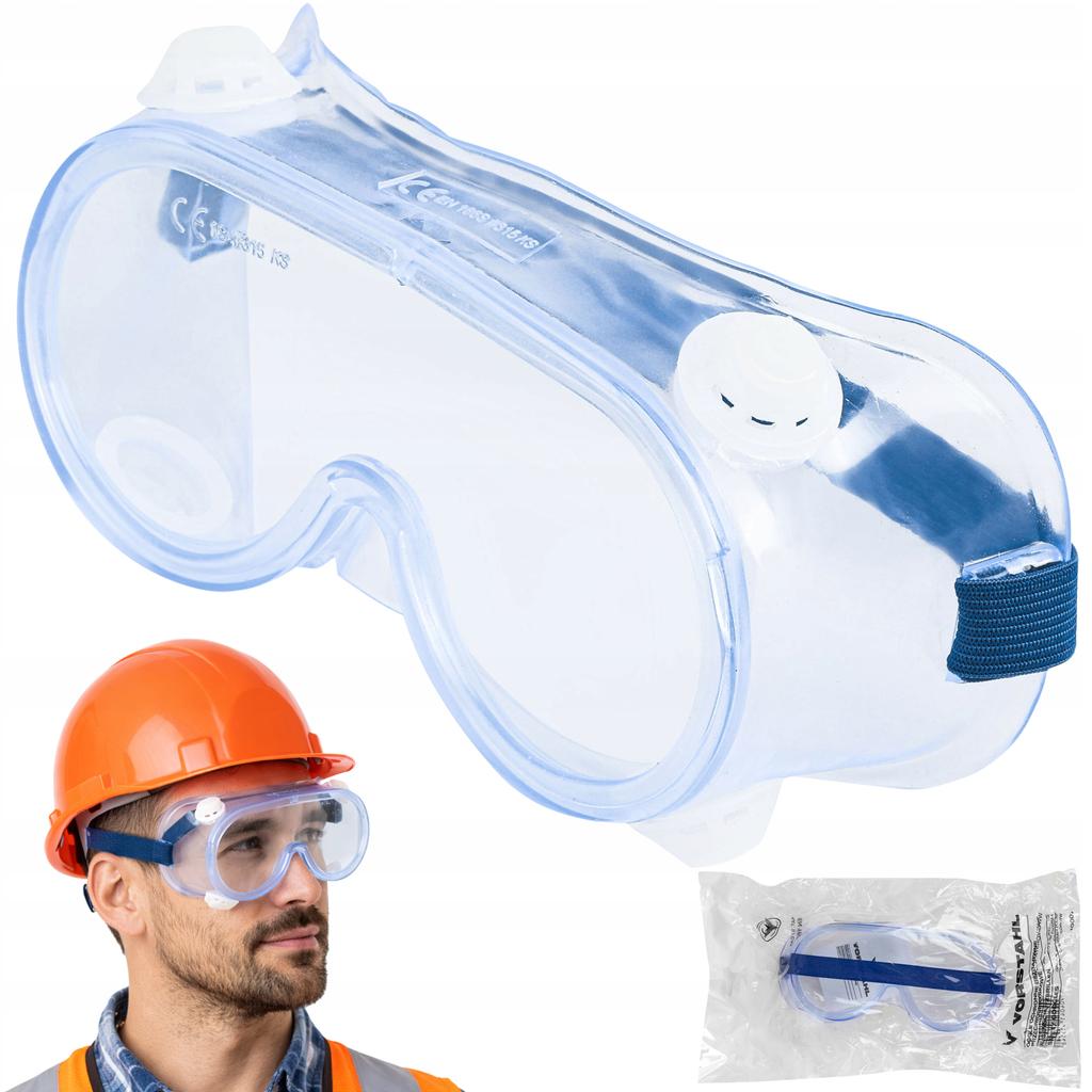 Safety goggles, clear anti-splinter glasses, eye protection Vorstahl