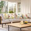 4Pcs Watercolor Flower Butterfly Printed Pillow Cover Polyester Cushion Case 2D Flat Printing Pillowcase Garden Fresh Style
