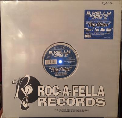 12-дюймовая пластинка R. KELLY & JAY-Z - Big Chips / Don't Let Me Die B000377511 Roc-A-Fella Rec 2004 US Рэп и хип-хоп/R&B Б/У