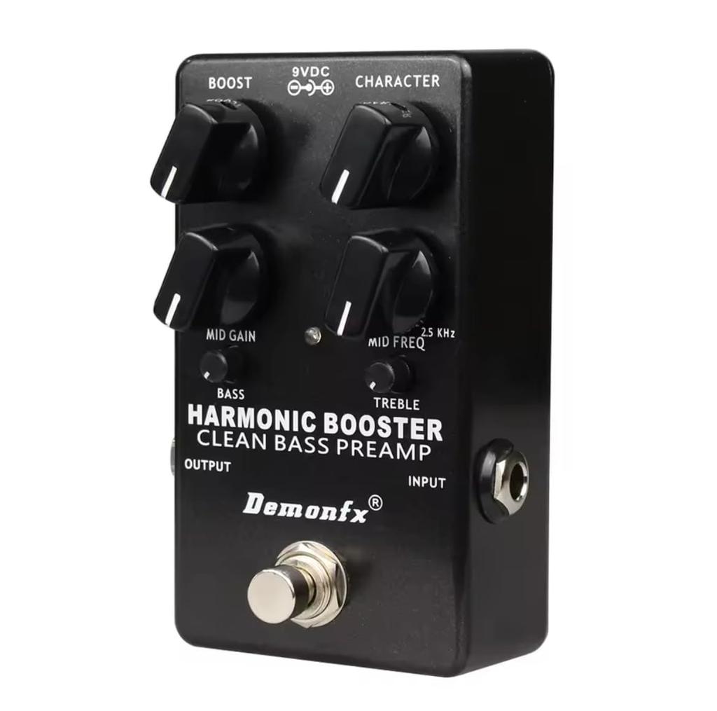 Demonfx HARMONIC Electronics Harmonic Booster Клон Harmonic Booster Басовый Преамп Чистый Бустер Педаль Басовых Эффектов BOOSTER/Darkglass (Клон Темного Стекла)