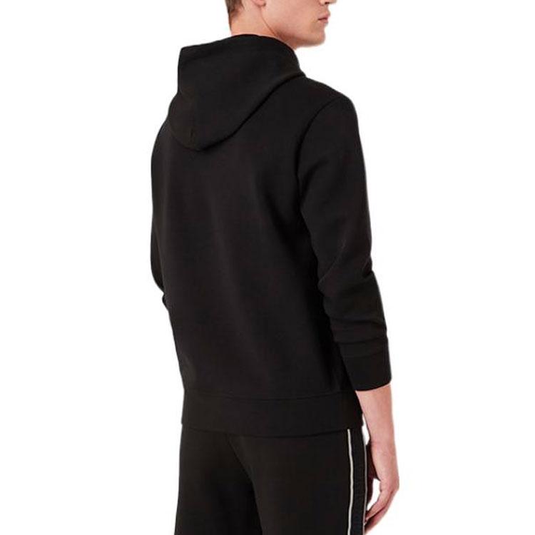 EMPORIO ARMANI Sweatshirts Men's Black Hooded Moderate Regular 6K1MB7-1JHSZ-0999