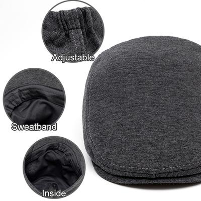 1 шт. Кепка-плющ в британском стиле, кепка газетчика, плоская кепка Гэтсби, модная кепка для гольфа, кепка таксиста, мужской берет из полиэстера