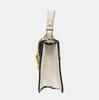 [Pre-Owned] Sylvie Gold Buckle Striped Web Leather Mini Tote Shoulder Crossbody Bag - Good #1FUQ2S5