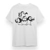 Women's Plus Size T-shirt With Cute Penguin Party Graphic White 100% Cotton Tee