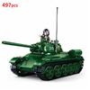 Военный ww2 Пушка Штурмовая Бронированная Машина Боевой Танк Автомобиль Грузовик Армейское Оружие Наборы Конструкторов Модель Король Детские Игрушки Подарок