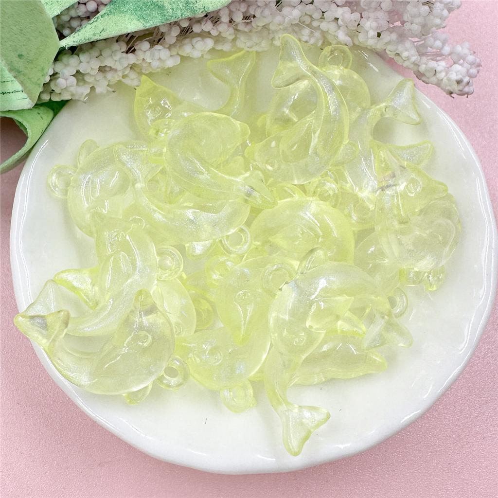 Высокое качество 15,6*20,5 мм акриловые свободные бусины ожерелье модные браслеты в форме дельфина 20 шт DIY для изготовления ювелирных изделий ювелирные аксессуары