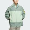 adidas X NATIONAL GEOGRAPHIC Мужская водонепроницаемая, ветрозащитная и дышащая куртка-ветровка для походов и активного отдыха, пыльно-зеленая IS9521