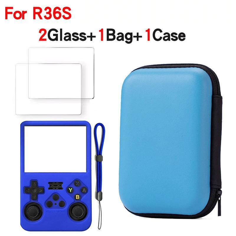Hard EVA Shell Carrying Case Custom Fit R35S R36S Handheld Game Console Shockproof Protective  Cover  Organizer  Pouch