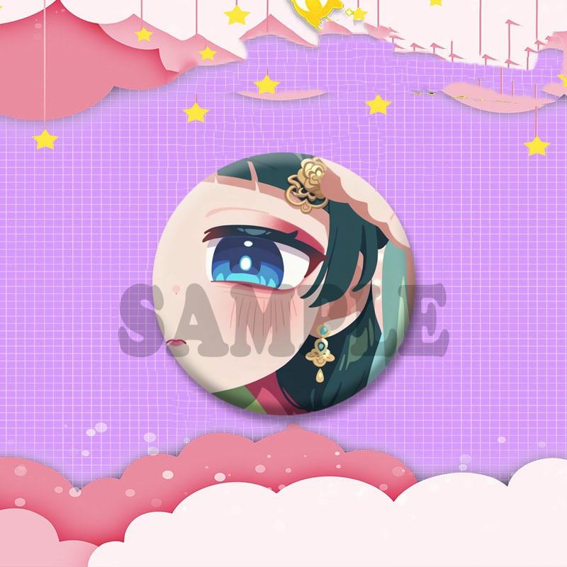 Cute Anime Figure Maomao Lapel Pins Funny Cartoon Role Brooch Hat Clothes Bag Badge Fashion Jewelry Accessories Gifts for Friend