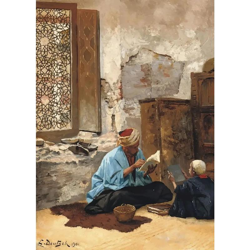 Жером Классическое произведение искусства Арабы Живой пейзаж Постер Арабский ковер Торговец Настенное искусство Картины Холст Живопись для Домашней комнаты Де