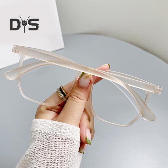 Blue Light Blocking Glasses Unisex Large Frame Clear View Strong Hinge Transparent with Brim Eye Protection Clear Bluelight Glasses Spectacles Eyewear