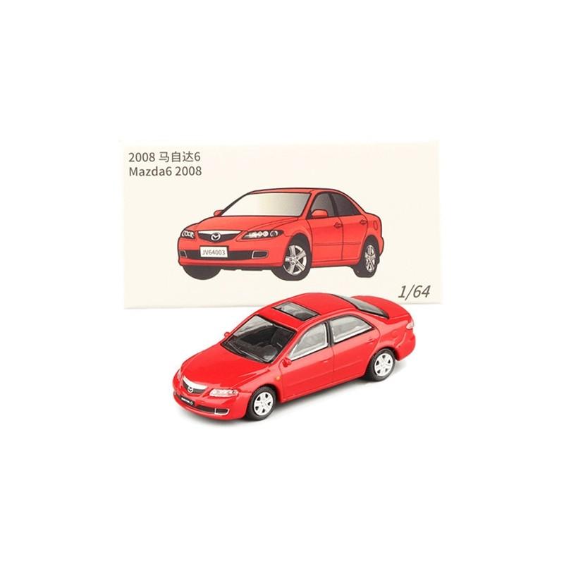 Jkm164 2008 Mazda 6 Спортивный автомобиль Модель из сплава Коллекционная игрушечная машина для мальчиков