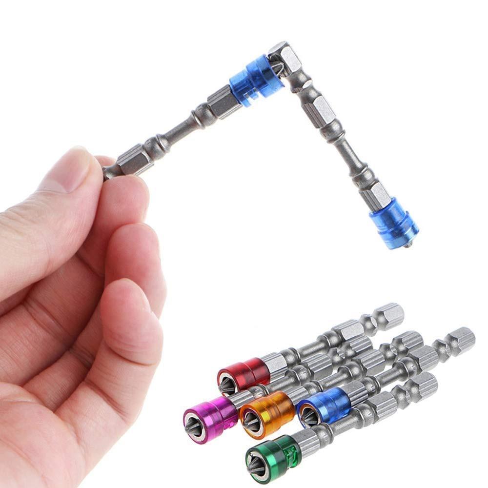 5Pcs Magnetic Screwdriver Bit Drill High Hardness Sturdy Electric Screwdriver Bits Durable Cross-head Hexagonal Screwdriver Bit