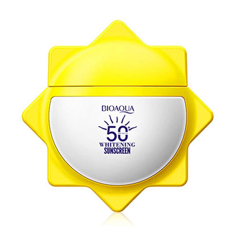 BIOAQUA SPF 50+ Солнцезащитный крем для лица, тела, шеи, Блокатор солнца, Защита от УФ-лучей, Увлажняющий, Осветляющий, Солнцезащитный крем, Солнцезащитный протектор