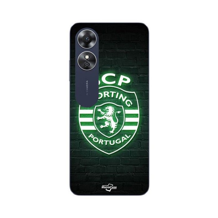 Coque pour Oppo A17 SCP SPORTING PORTUGAL LUMINEUX FOND NOIR