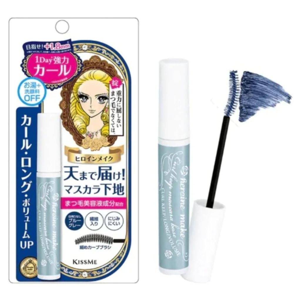 Heroine Make Curl Keep Mascara Base Blue Grey 6g Тушь для ресниц База Цветная тушь Strong Curl Смывка горячей водой +