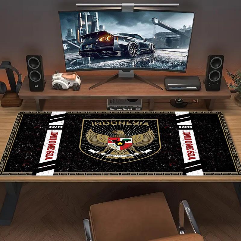 Timnas Indonesia Color Mouse Pad Large Gaming Table Cushion Non-slip Laptop Tablet Big Mousepad XXL Mat Mini PC Playmat With Lock edge