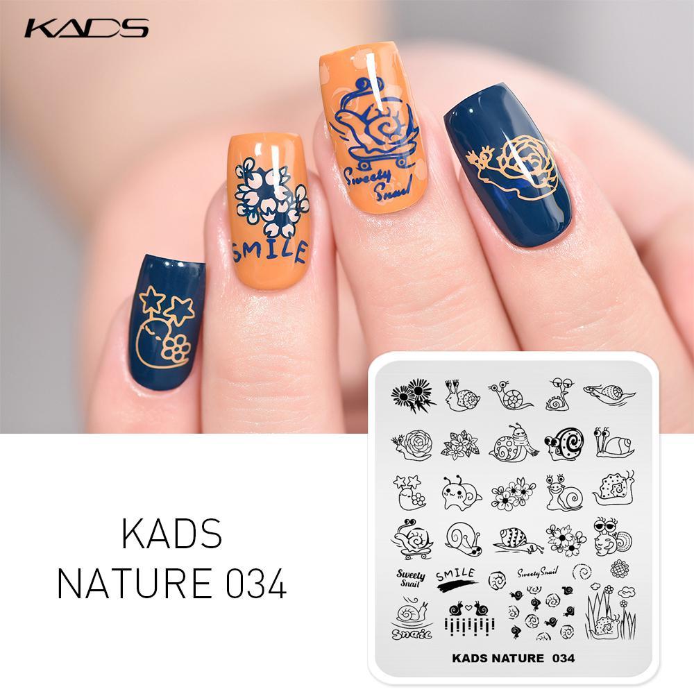 Пластины для декора ногтей