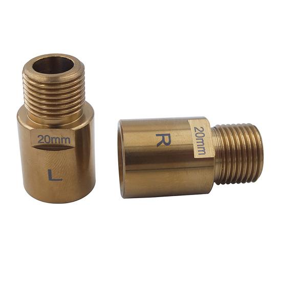 2 шт. Удлинители педалей горного велосипеда 20 мм Сверхпрочная сталь MTB Шоссейный велосипед Шпиндель Педаль Удлинительный вал Проставка Адаптер Велосипедные аксессуары