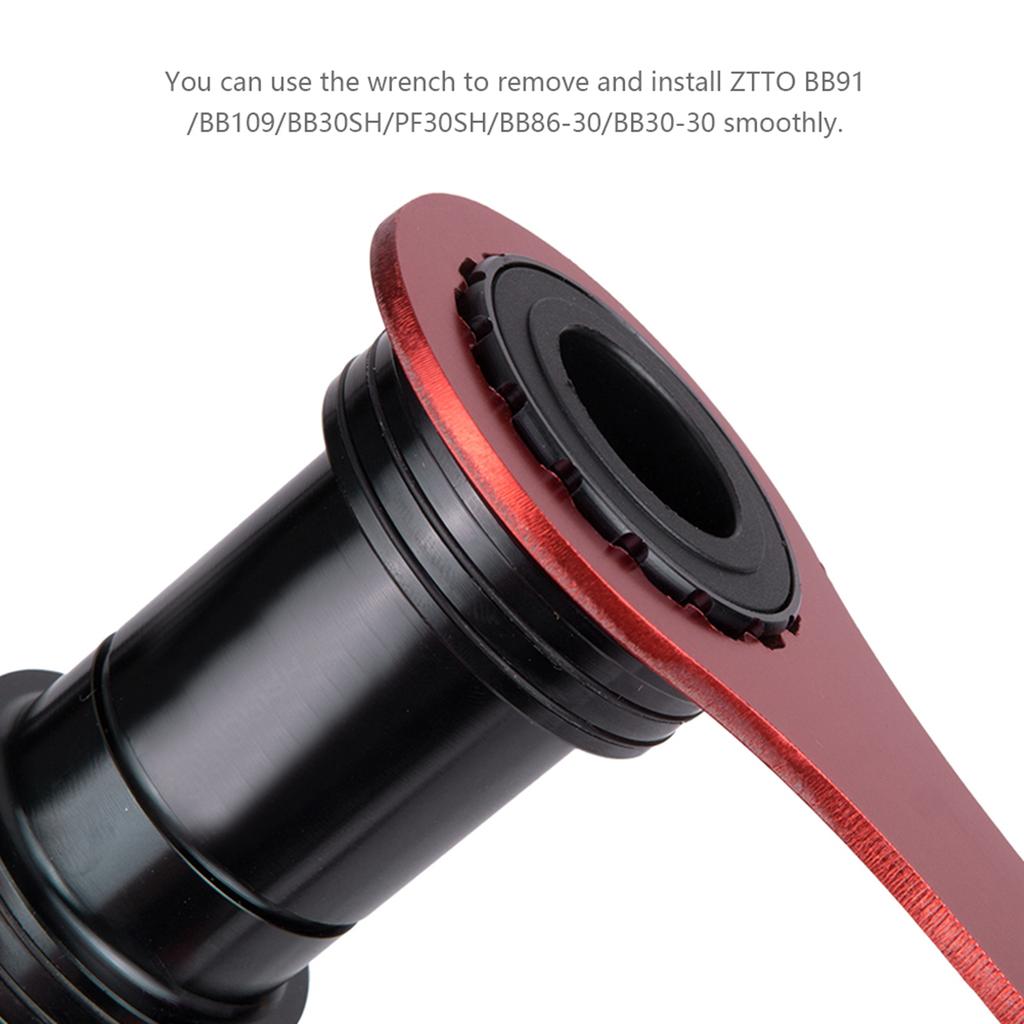 Ключ для каретки велосипеда ZTTO для BB91/BB109/BB30SH/PF30SH/BB86-30/BB30-30 BB Tool красный