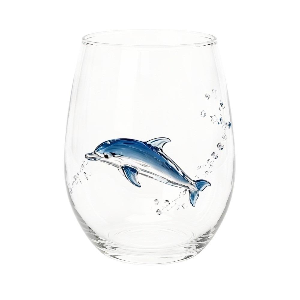 Funny Glass Tea Cup 3D Creative Clear Milk Cup Unique Ocean Animal Mug  Coastal Home