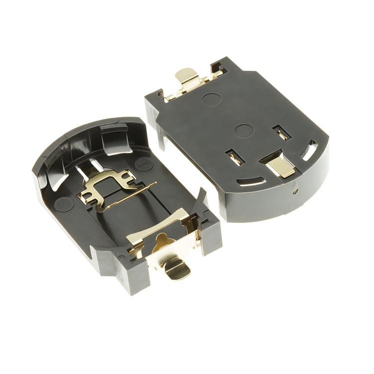 BS-8 CR2032 SMD Держатель для батарейки-таблетки, Позолоченный, Термостойкий (250°С)