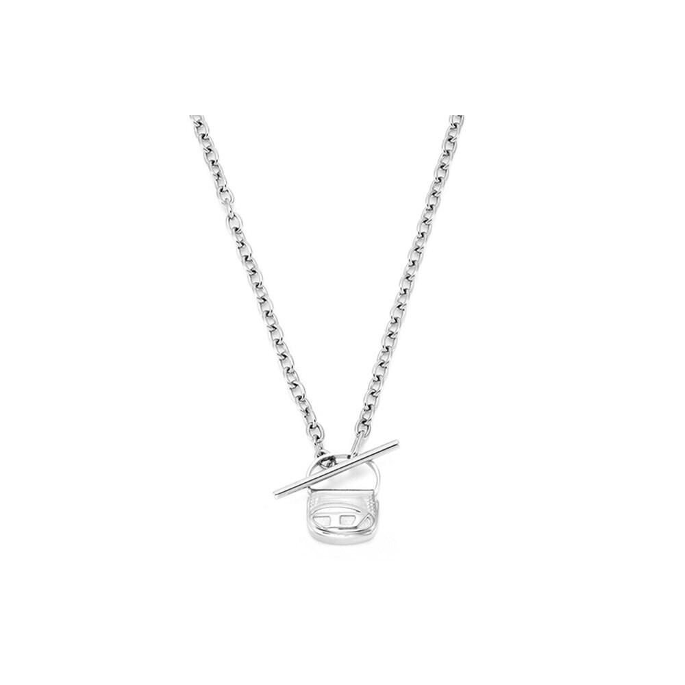 Diesel Dx1593040 1 ряд Белый Шарм Ожерелье-тогл