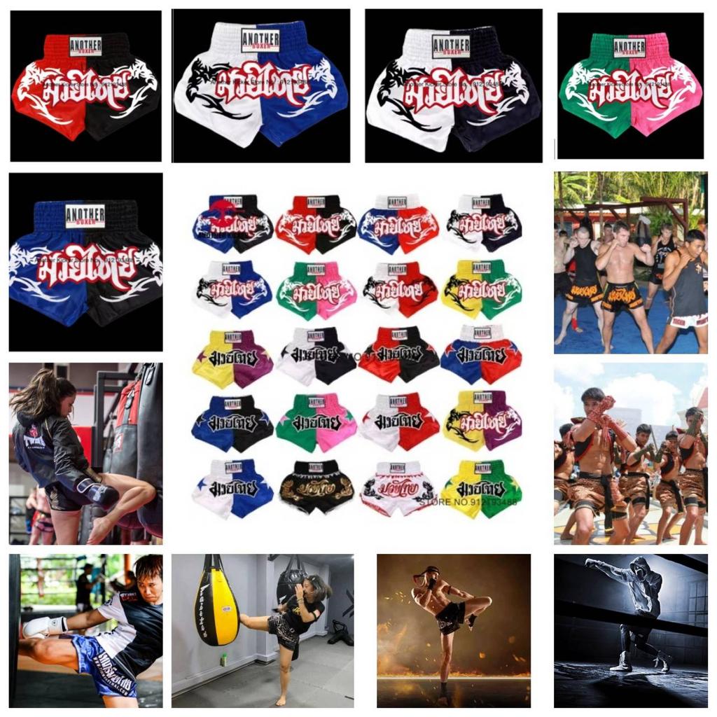 Star Muay Thai Shorts Pants Kickboxing Boxing MMA UFC Fight Unisex Men Women Kid Quick Dry Print Elastic High Waist Polyester Training