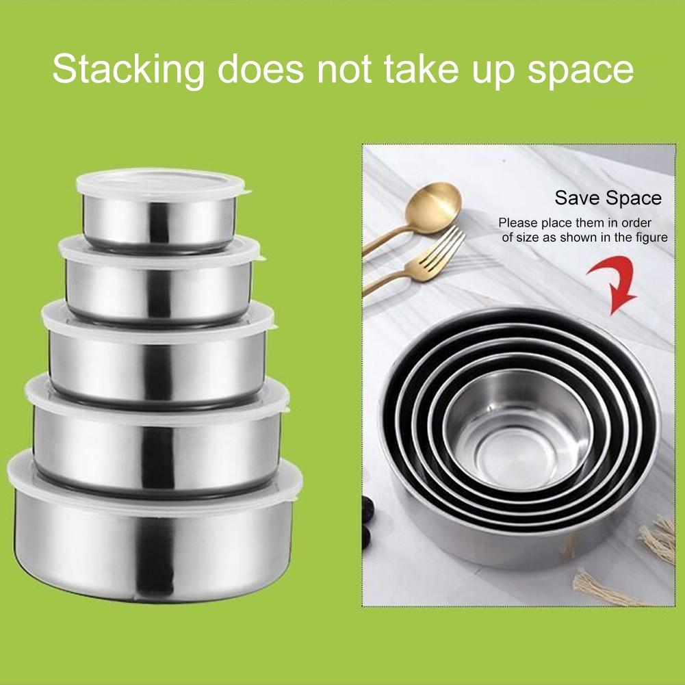 Контейнеры для еды из нержавеющей стали премиум-класса с крышками