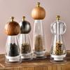 Pepper Grinder Transparent Thickness Adjustable 6/8 Inches Handheld Manual Spice Masher Salt Shaker Kitchen Gadget