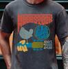 Футболка Woodstock 69 на Премиум Винтажной Черной Comfort Colors 1717