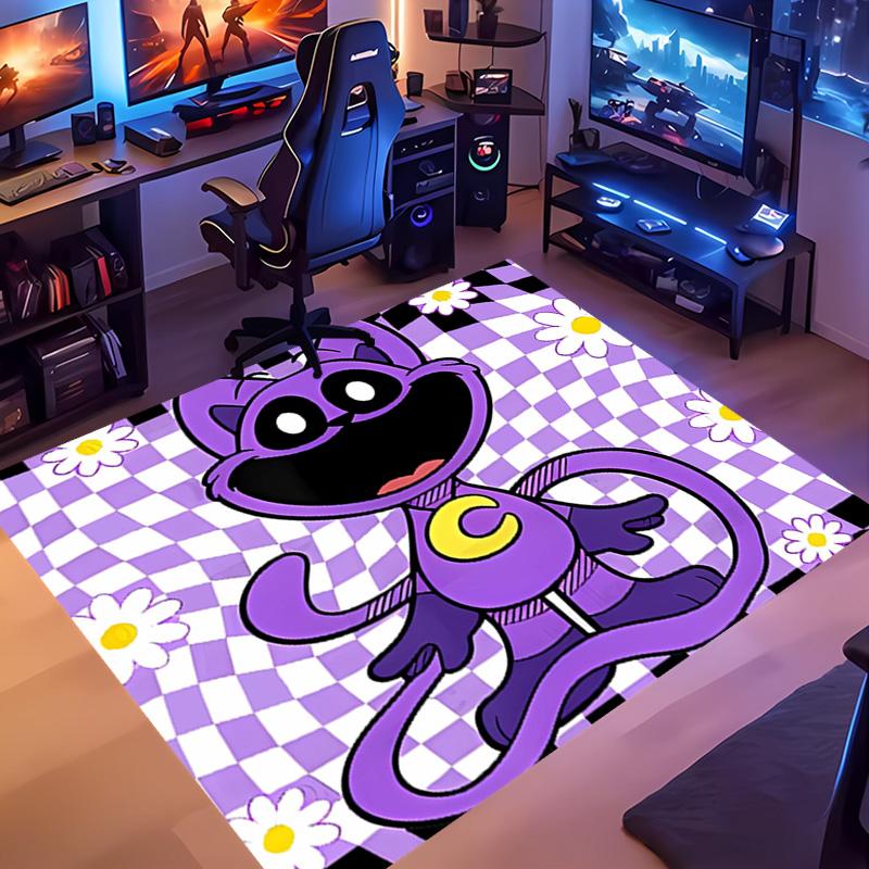 1pc Poppy Playtime Entrance Mat, Non-Slip Mat Area Rug,Room Decor, Outdoor Decor, Kitchen Rug,Doormat - Machine Washable, Easy to Clean