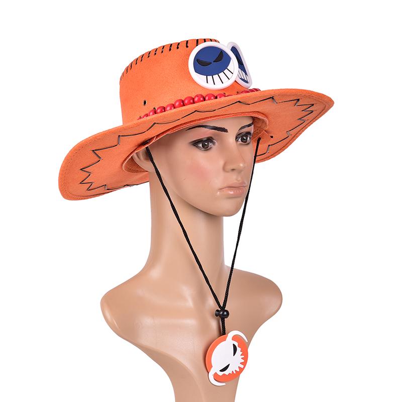 Аниме Портгас·Д· Эйс Ковбойская Шляпа Косплей Шляпы Пиратская Кепка Замшевый Костюм