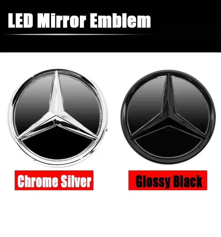 Logo Star Badge Car Front Grill LED Emblem Light For Mercedes Benz A B C E S CLA GLA ML GL W205 W117 W176 W212 W207