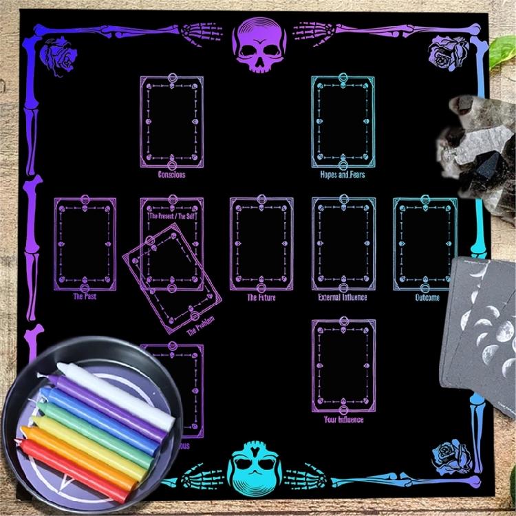 Скатерть для гадания Астрология Скатерть для Таро Гадания Скатерть для алтаря Аксессуары для настольной игры для гаданий