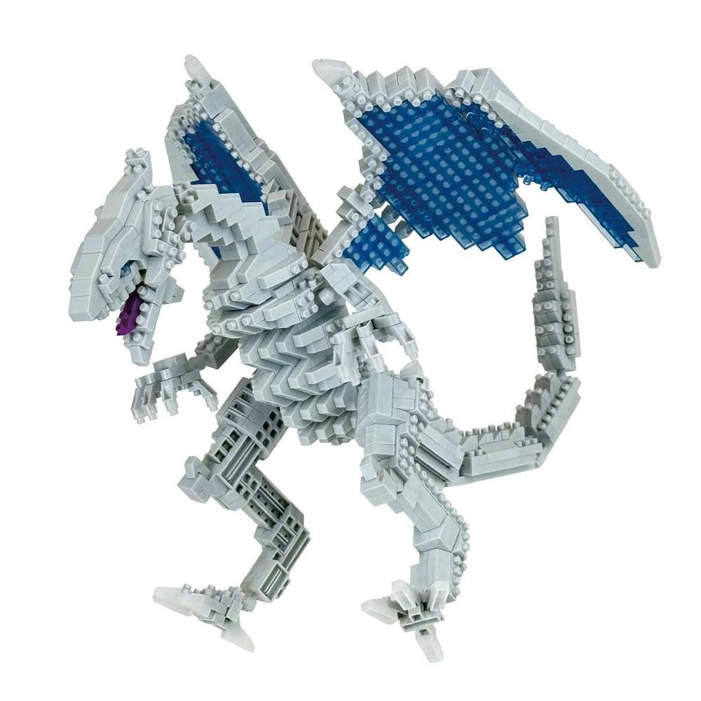 Kawada Yu-Gi-Oh Duel Monsters Blue-Eyes White Dragon Nano Block NBM-065 7×28×21cm Deluxe Edition For Ages 12 and Up Interior Hobby