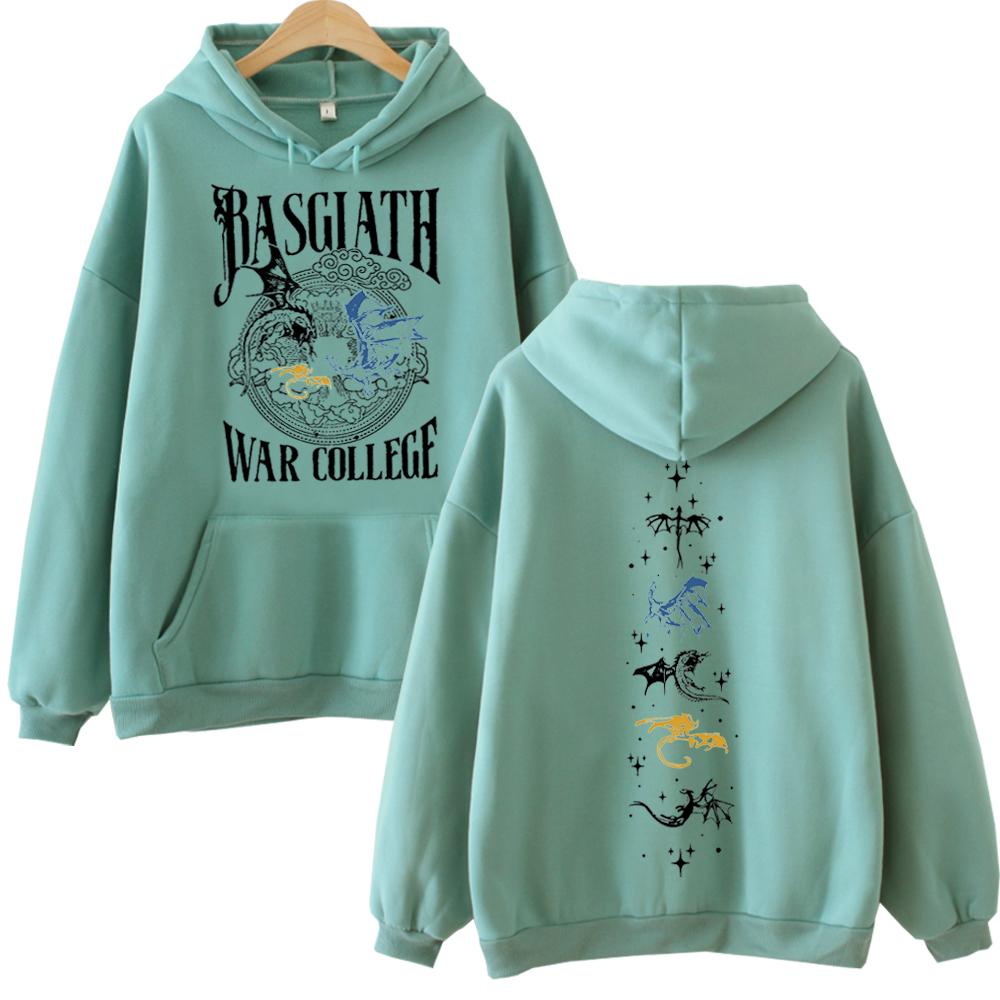 Basgiath War College Hoodie Fourth Wing Sweatshirt Iron Flame Merch Dragon Rider Hoodie Unisex Pullover Tops Streetwear