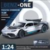 1/24 Mercedes-benz One Alloy Car Model Car Children's Toy Car Open Gift Ornaments Metal Sound And Light Simulation Collectibles