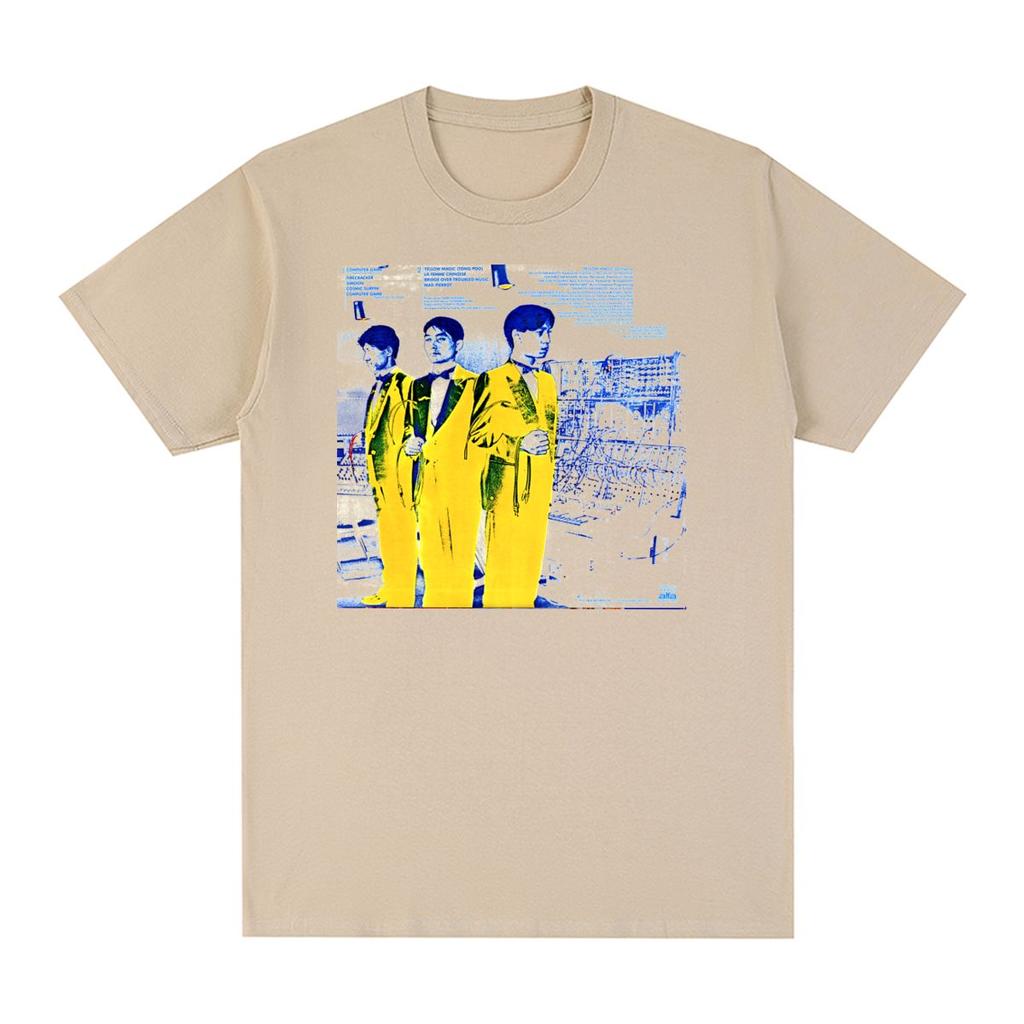YMO Yellow Magic Orchestra Винтажная футболка синт-поп япония kraftwerk музыка Хлопок Мужская футболка Новая Футболка Женские Топы