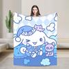 Одеяла Cinnamoroll Мультяшные Фланелевые Потрясающие Дышащие Пледы для Кровати Дивана Декора