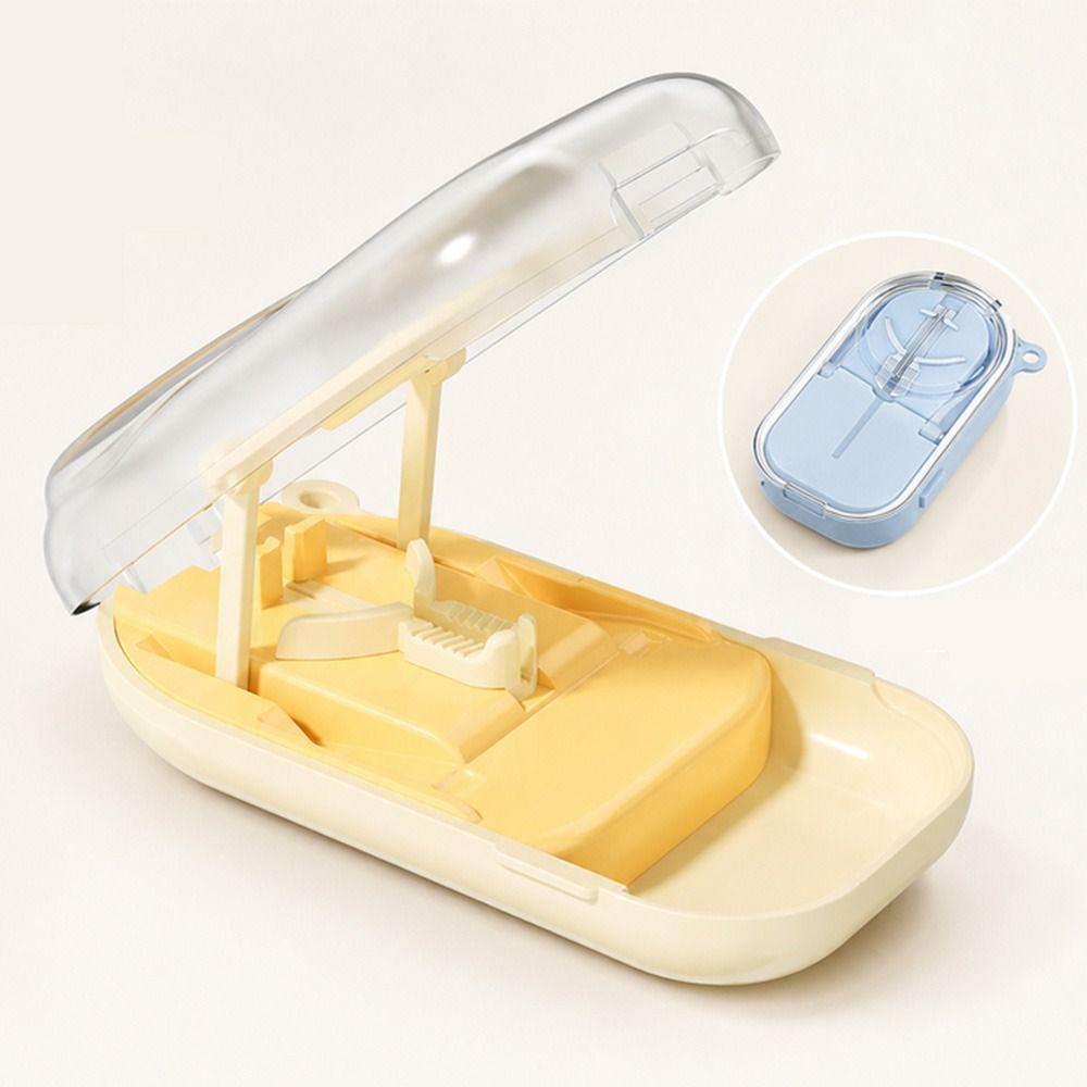 Reusable Pill Cutter Box Portable Pill Cutting Container New Pill Cutter  Home Use