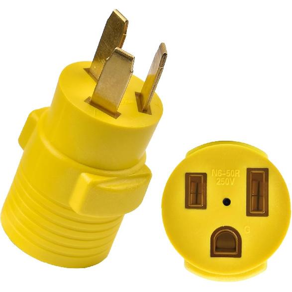 Electrical Adapter 10-50P to 6-50R 50AMP 240V Power Adapter 10-50P to 6-50R
