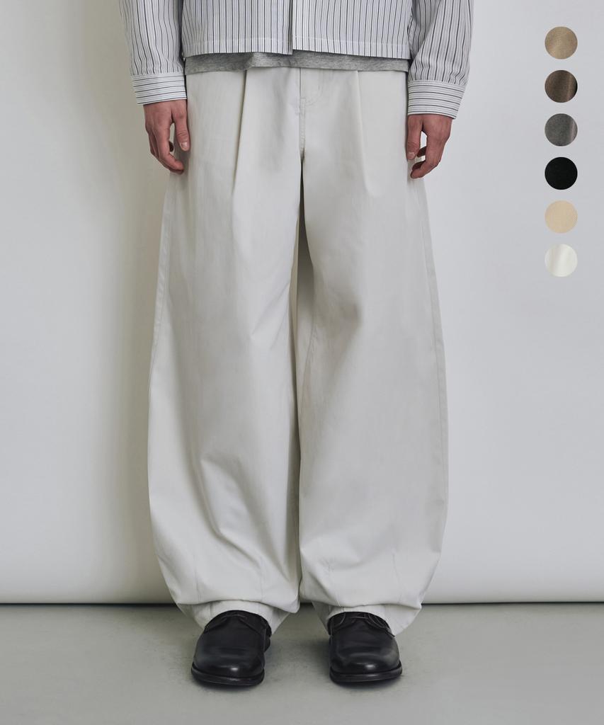 COSTUME O’CLOCK Хлопкоподобные брюки-бананы с одной складкой 6 цветов Coospt245 (Тип B)