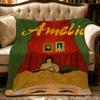 Character a-amelie-e Плотное Уютное Фланелевое Одеяло, Многоцелевое Использование В Помещении На Улице Ежедневный Сон