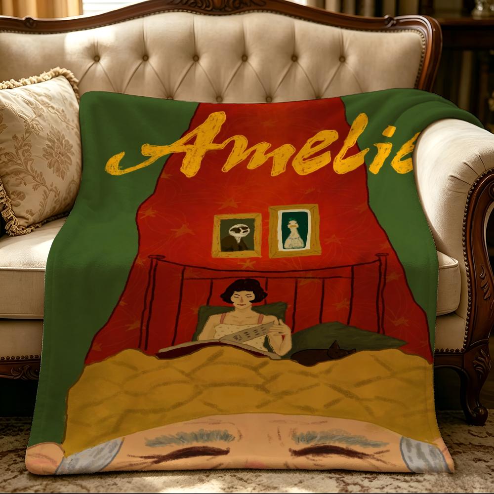 Character a-amelie-e Плотное Уютное Фланелевое Одеяло, Многоцелевое Использование В Помещении На Улице Ежедневный Сон