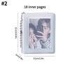 2/3 Inch Photo Album for Mini Photo Sticker ID Photo Storage Interstitial Pocket Keyring Lover Memory Kpop Card Collect Book