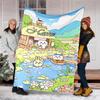 Personalized Custom Name Blanket - Chiikawa Print Design,Blanket for Sofa,Bed,Travel,Camping - Soft and Warm, Great Gift