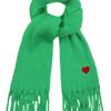 GRAVER [BAG&ACC] Heart Smile Embroidered Bold Muffler_Green